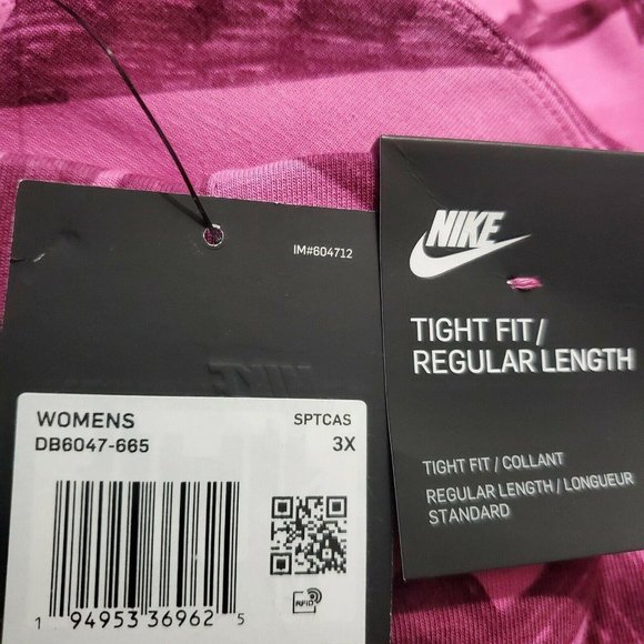 NIKE PLUS ICON TIGHT FIT LEGGINGS Sharpied Logo 3X - Picture 6 of 7